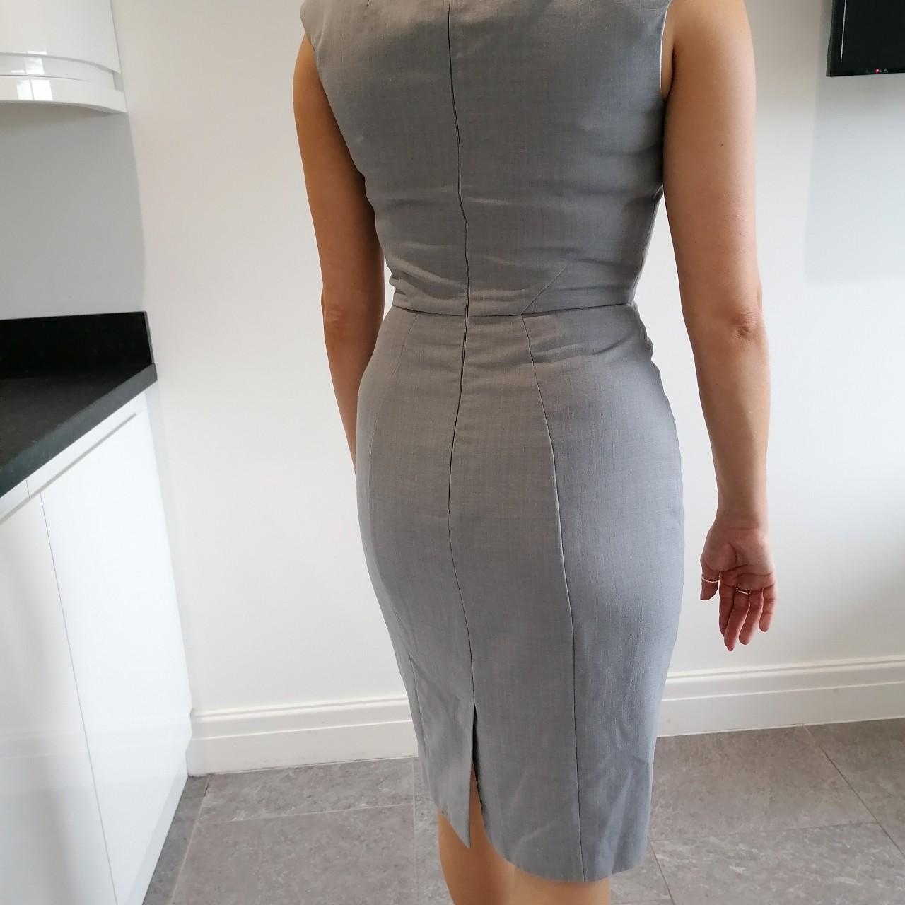 Smart best sale grey dress