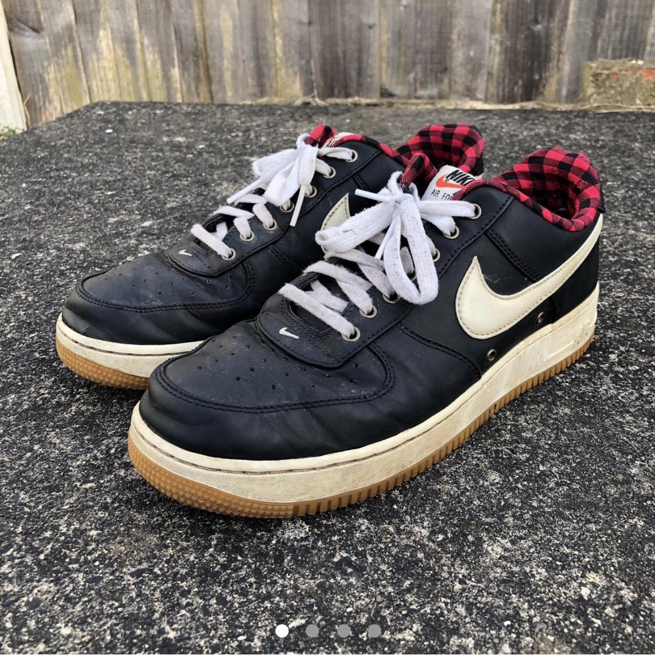 tartan nike trainers