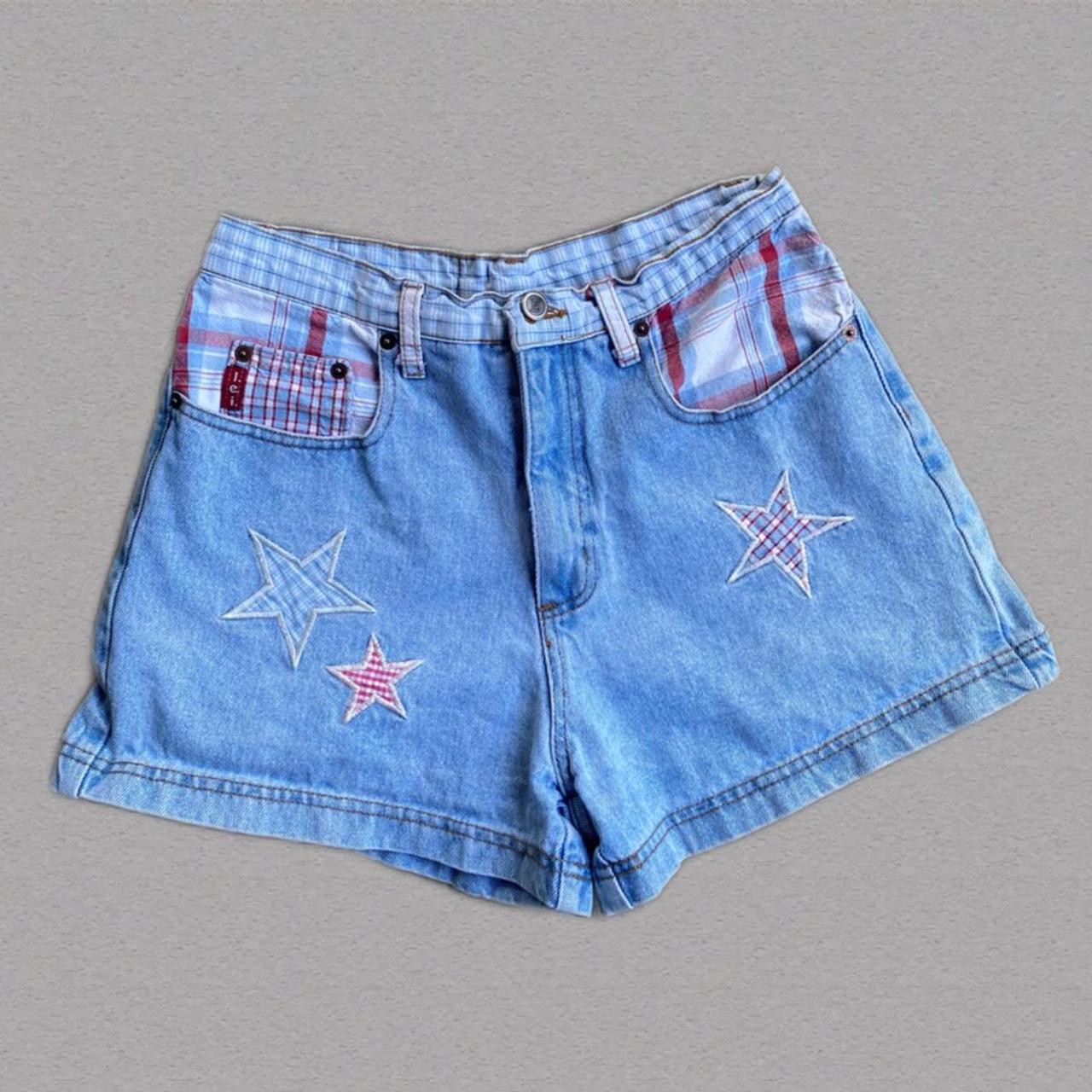 L.e.i. Women's Red and Blue Shorts