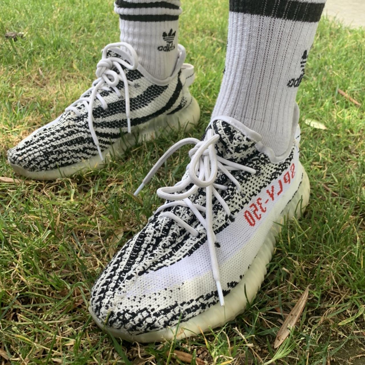 Adidas Yeezy Boost 350 V2 Zebra Male Size 7. Depop