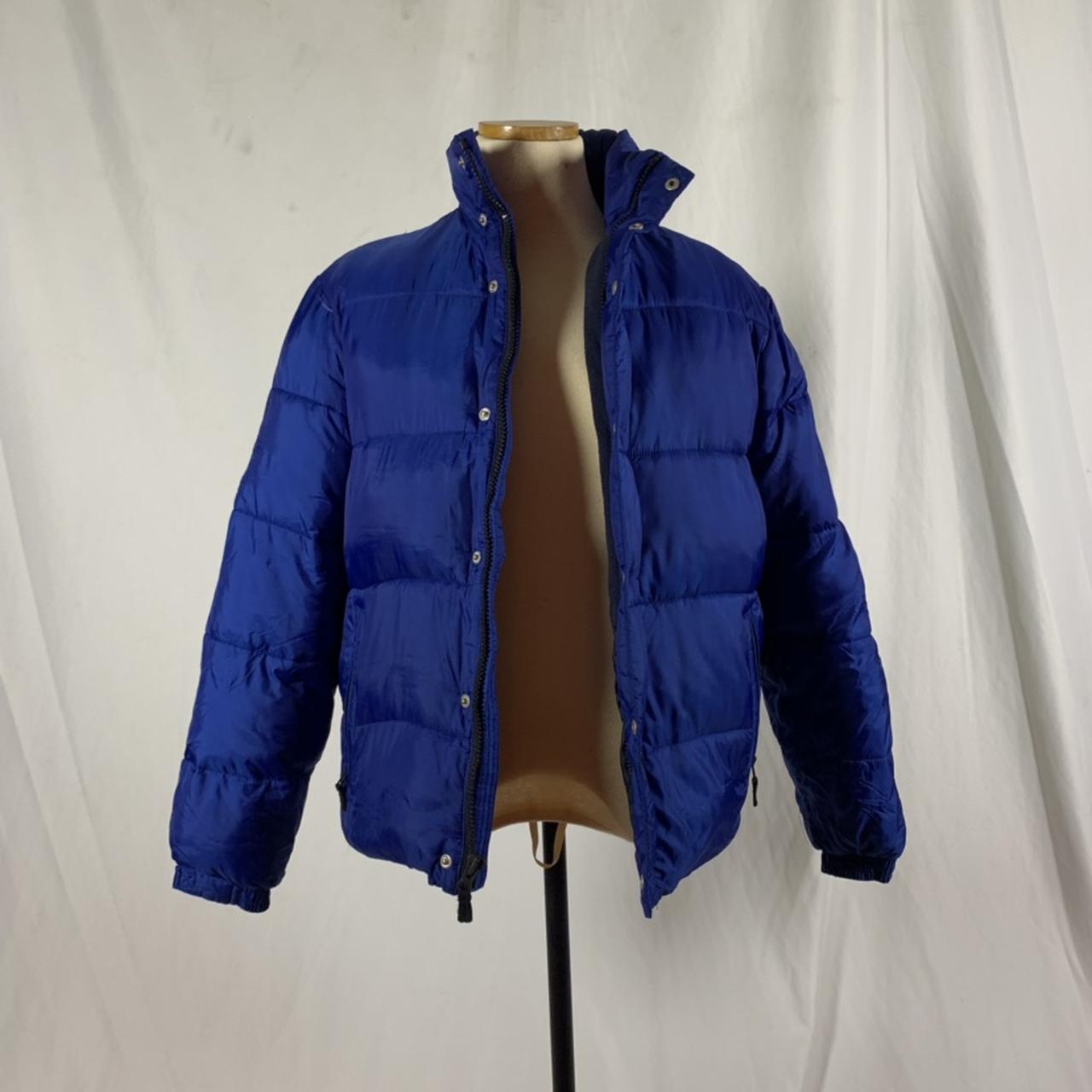 Vintage GAP navy blue puffer jacket Sz M fits like a... - Depop