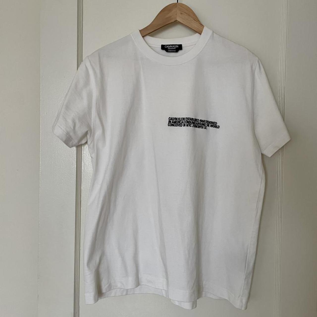 Raf Simons Women's Black and White T-shirt (2)