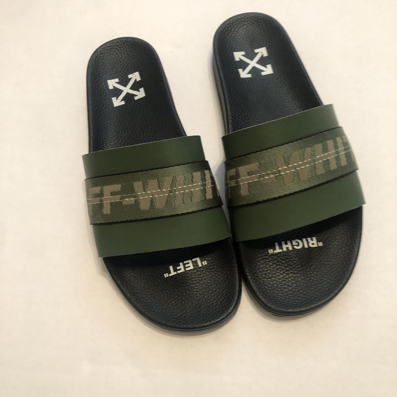 Off white industrial belt slides hot sale