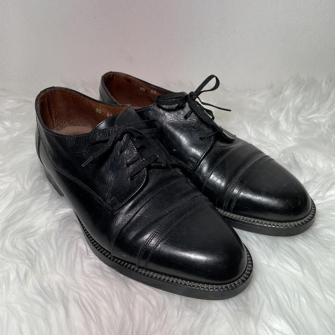 Giorgio Brutini Private Collection Black Leather... - Depop