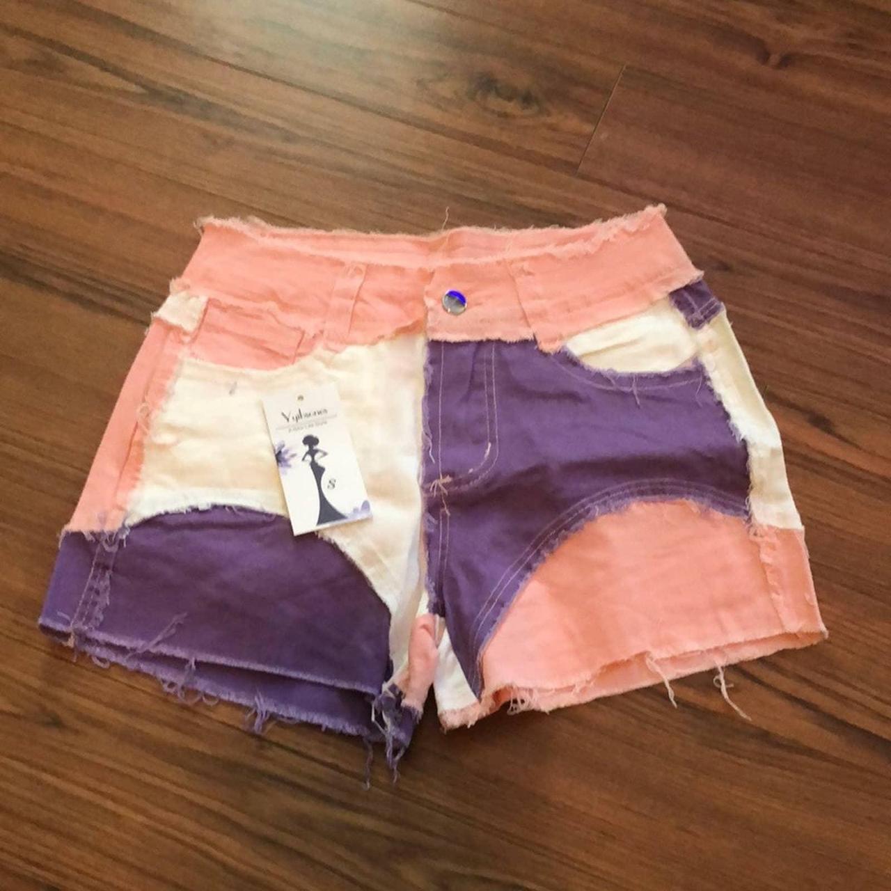 women-s-distressed-looked-jean-shorts-size-s-color-depop