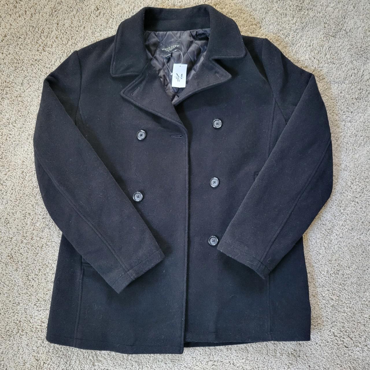 NWT Modern Fit Double-Breasted Peacoat Men's staple... - Depop