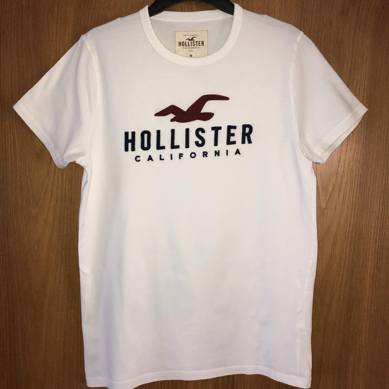 Hollister T shirt. White Hollister California T - Depop