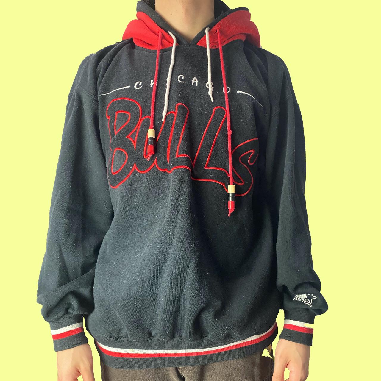 Vintage Chicago Bulls hoodie Great Condition 90 s Depop