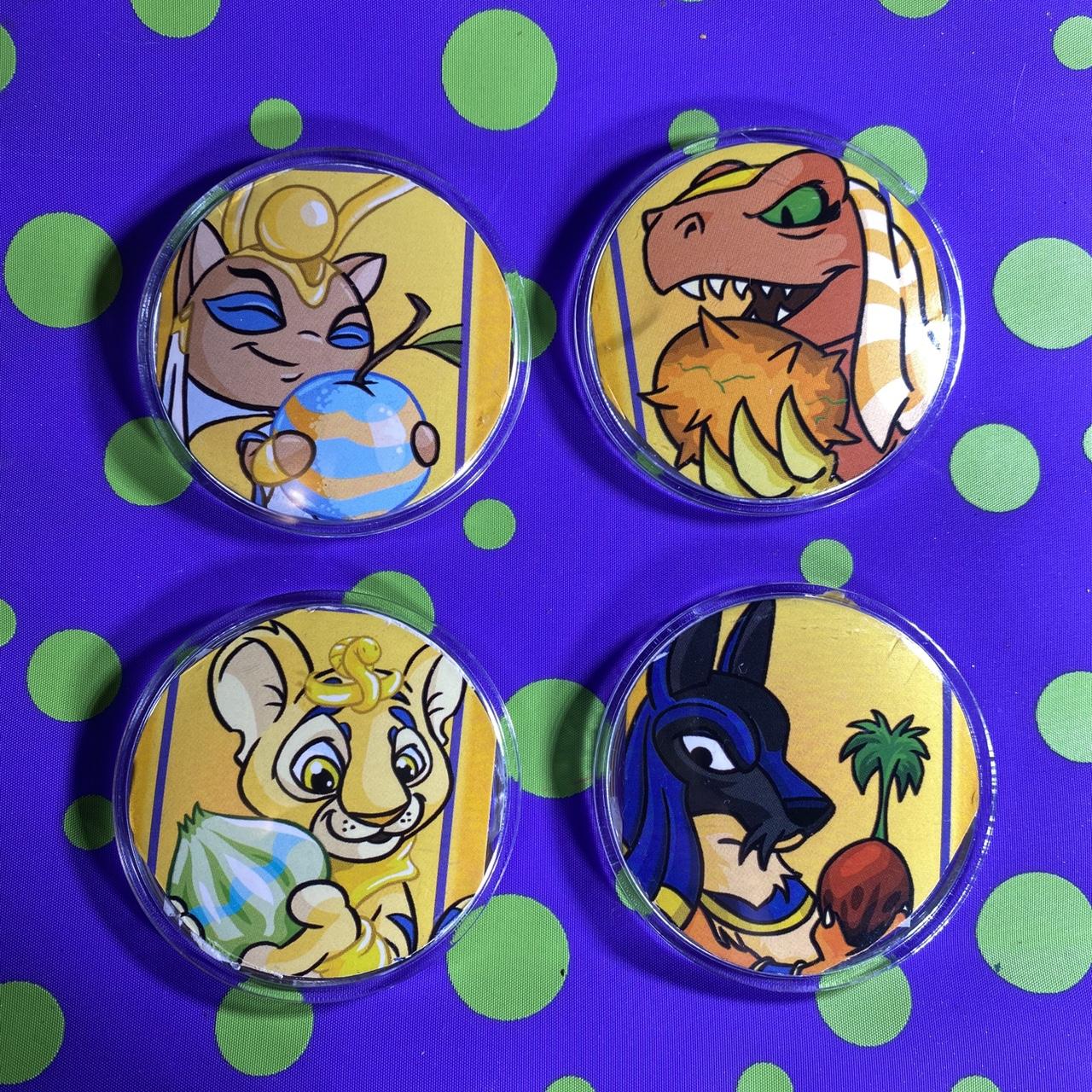 This lot is for 4 Fruit Machine Neopets Buttons.... Depop