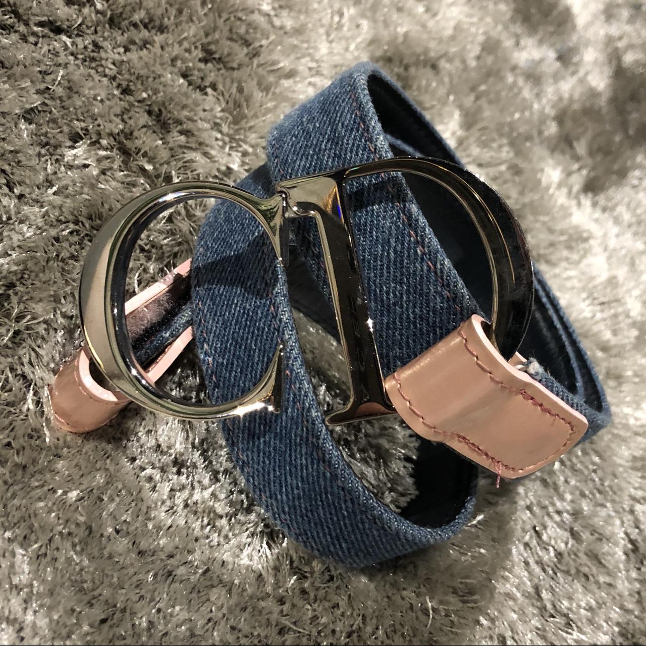 100% authentic Vintage dior denim belt rare Comes - Depop