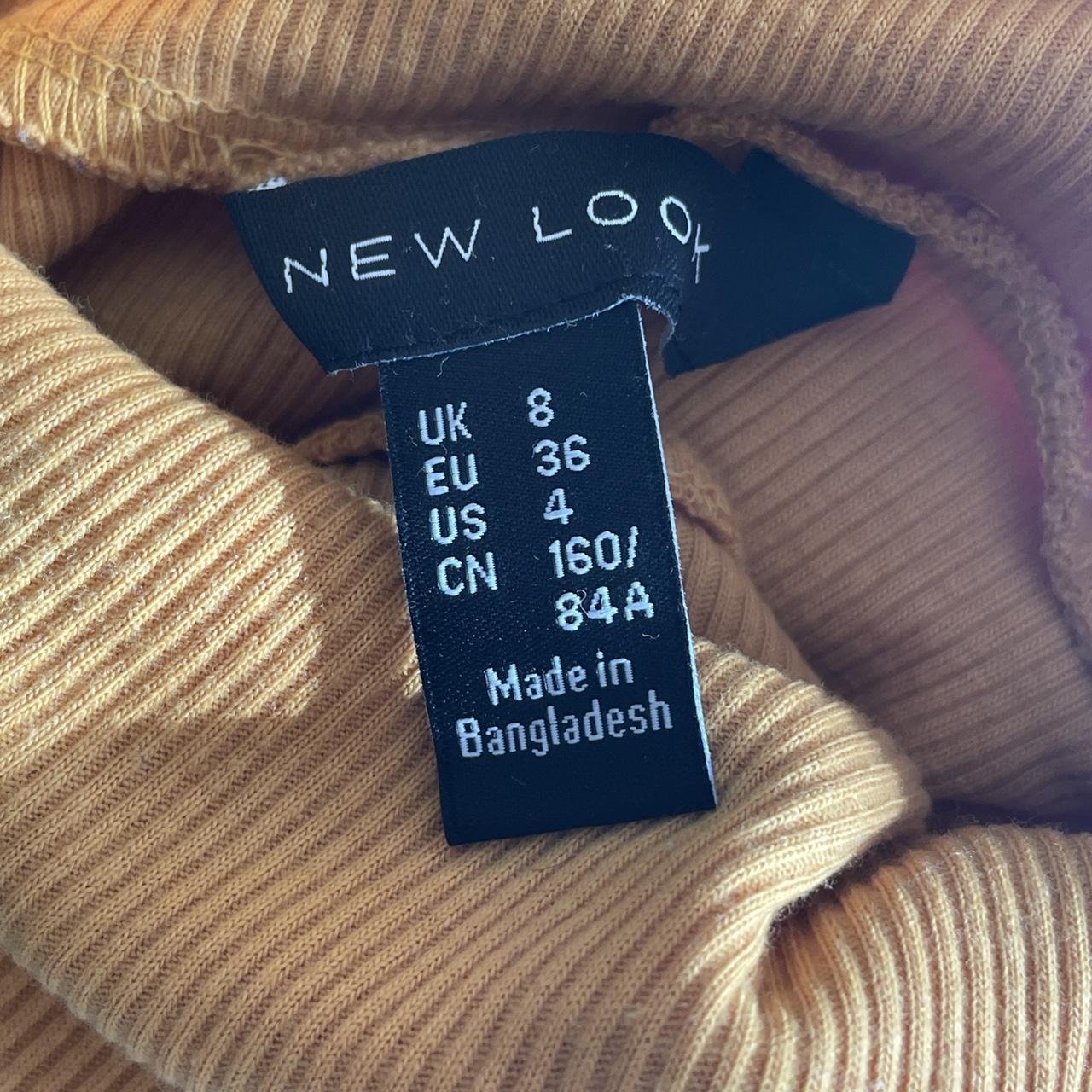 New Look mustard yellow roll neck turtleneck crop... Depop