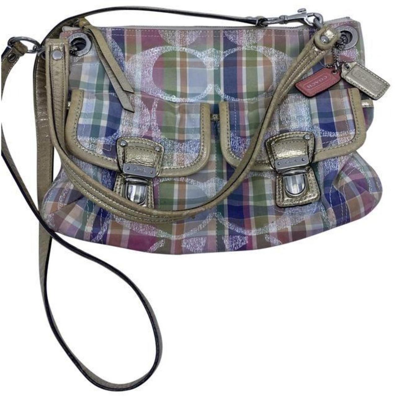 Coach msrp multicolor selling fabric cross body bag