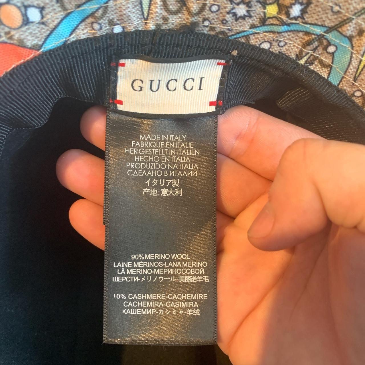 Blue/beige LIMITED EDITION Gucci cap 10/10 - Depop