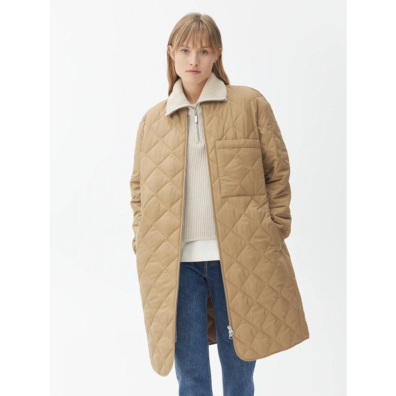 quilted long jacket arket