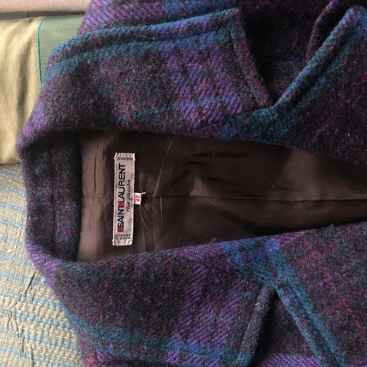 Yves Saint Laurent Women's Purple and Blue | Depop