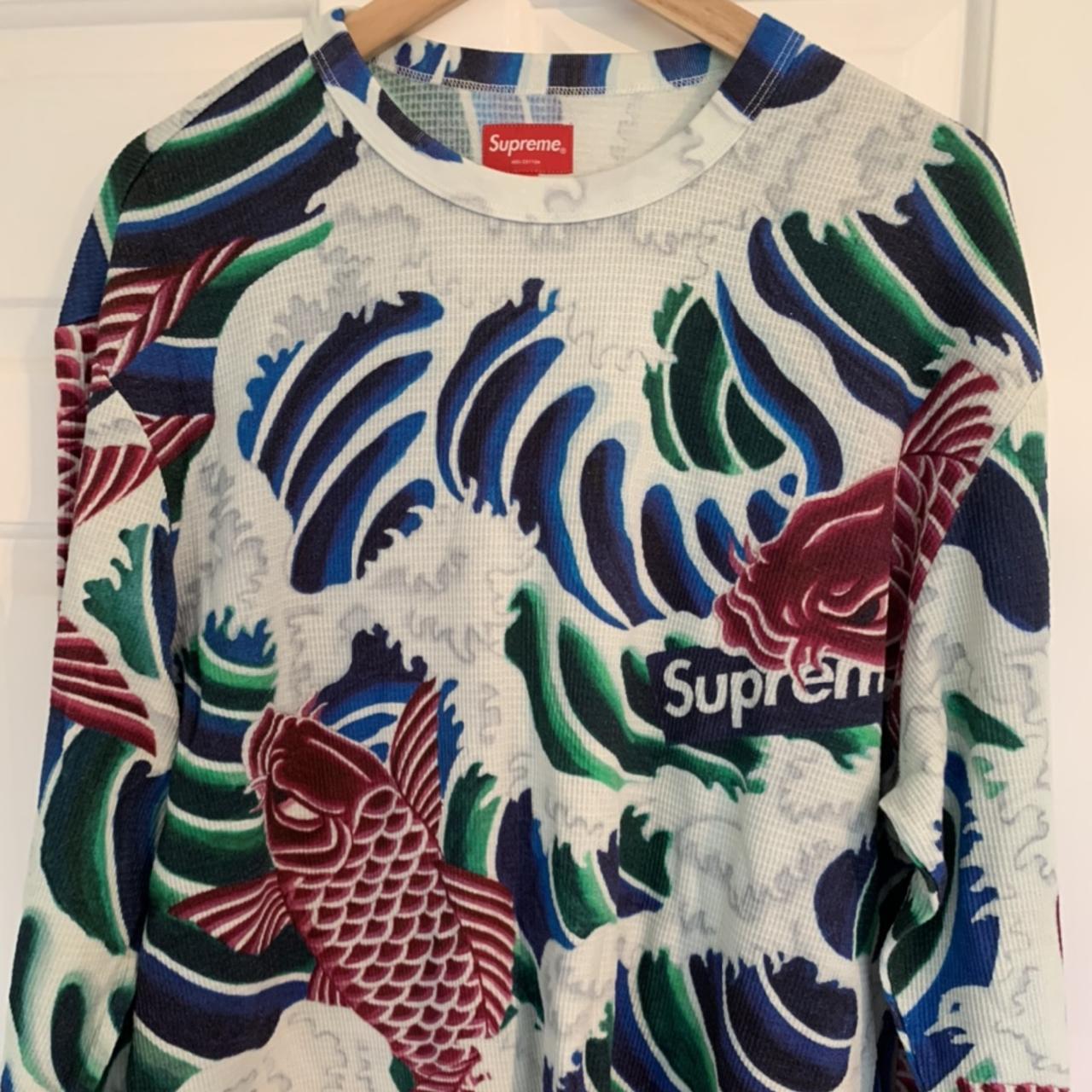 Supreme Waves LS Top Large - Depop