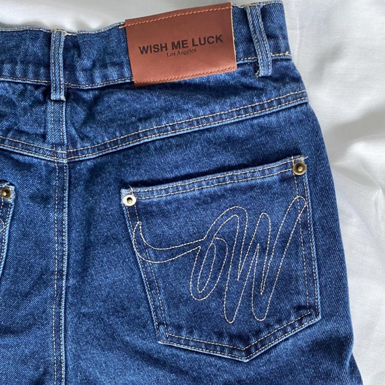 Women's Blue and Navy Shorts Depop