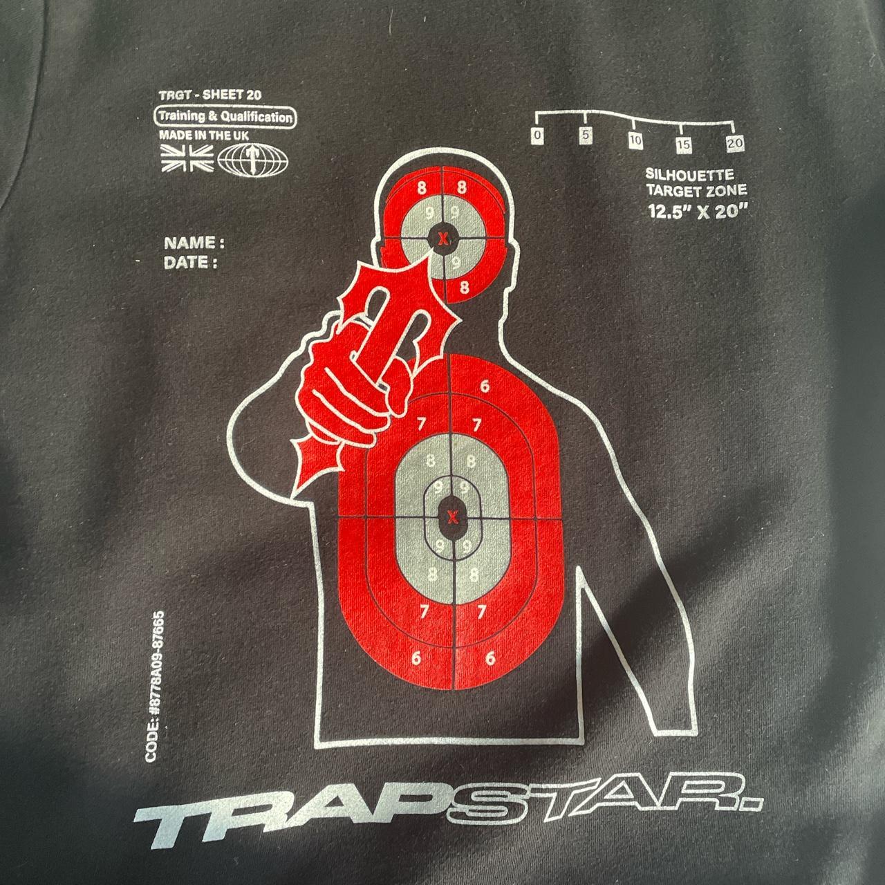 trap star hoodie •black and red •medium •not a... Depop