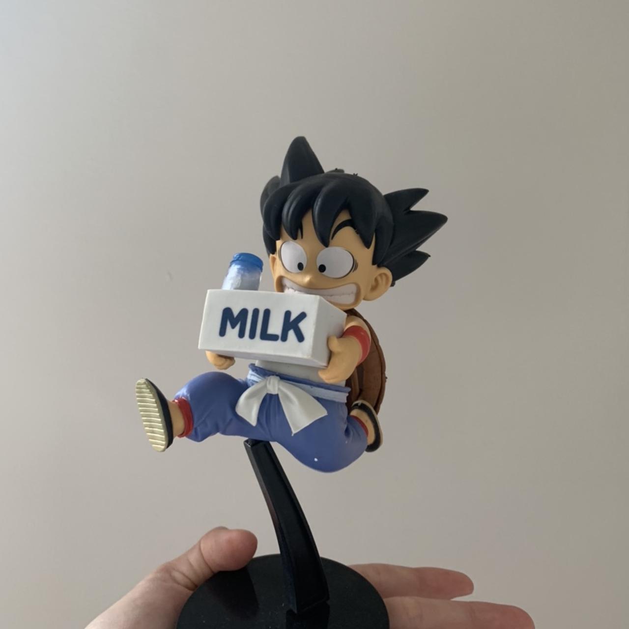 cute baby goku milk figure!!! dragon ball z !!comes... - Depop