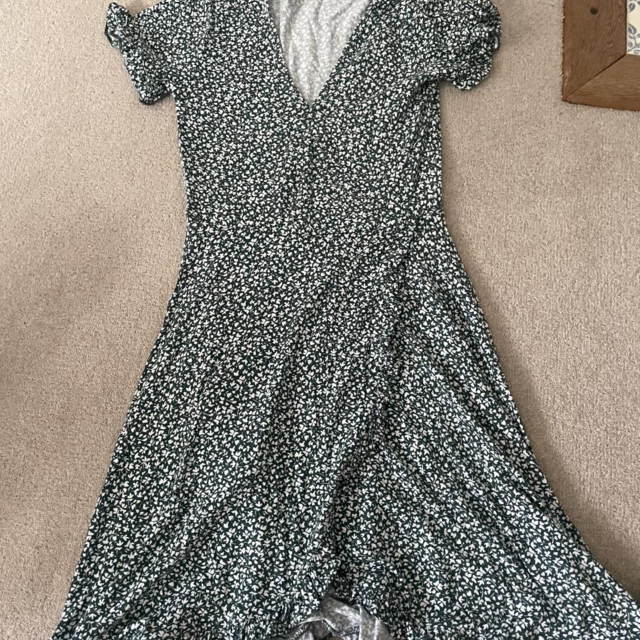 Pull and Bear Green Wrap Dress x Perfect for summer... - Depop