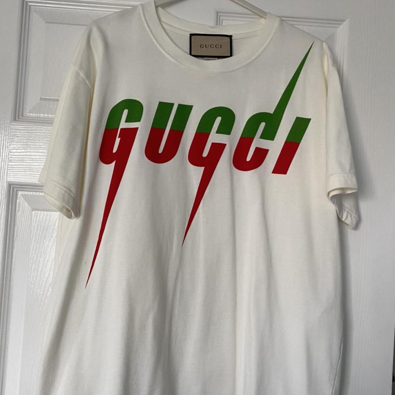 Mens gucci lightning too size large , this top has... - Depop