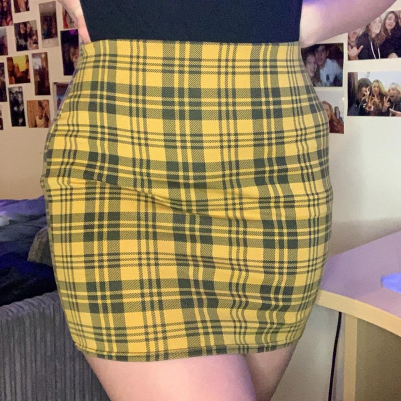 New look yellow skirt best sale