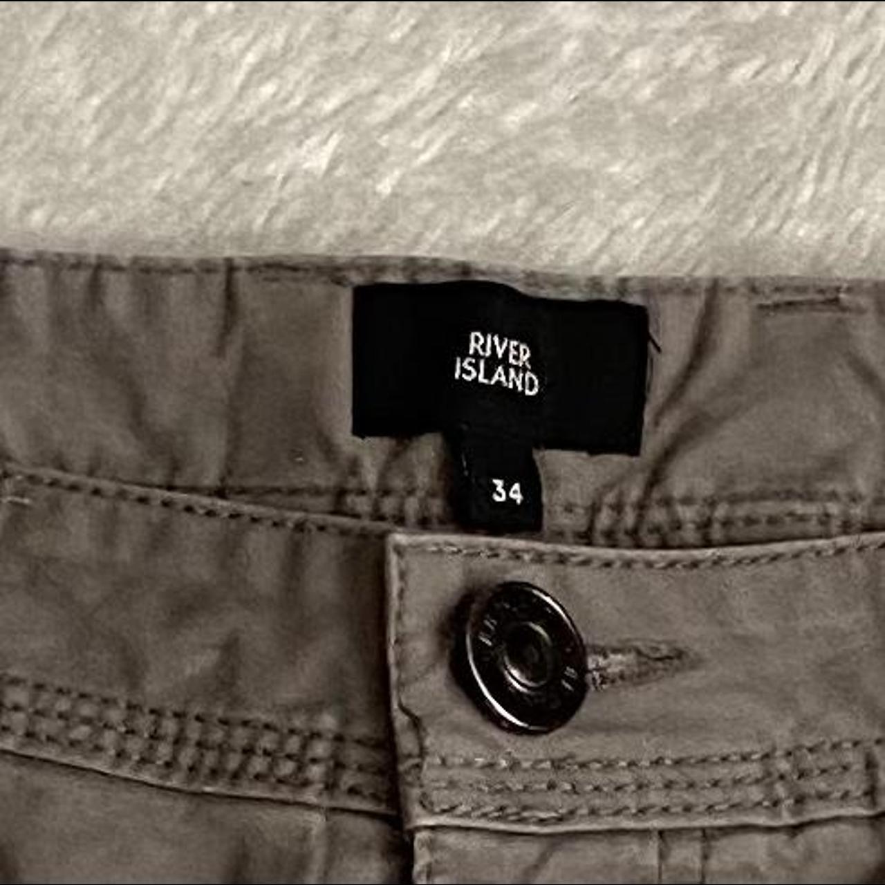 Mens dark grey chino shorts waist 34 but closer to a... Depop