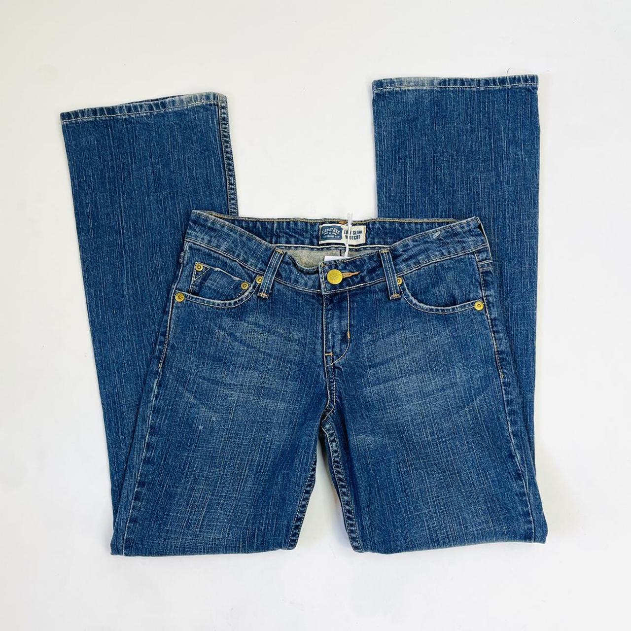 Vintage Levi’s flared jeans with low rise waist and... - Depop