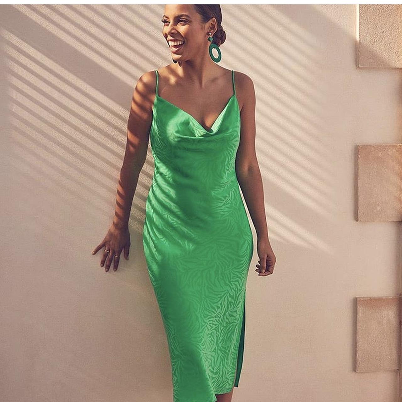 Rochelle Humes for New Look satin midi dress with