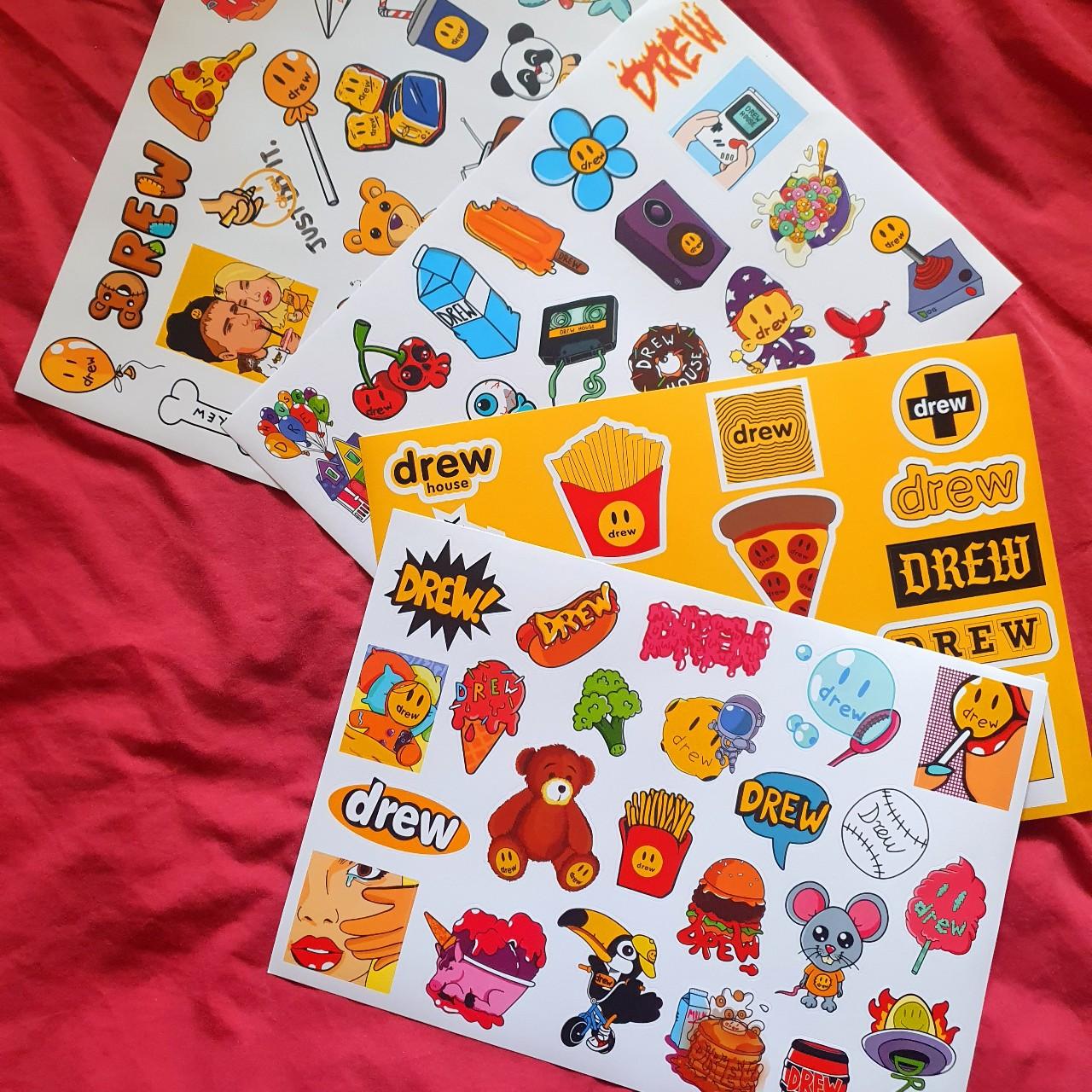 Drew House Stickers, sticky decals