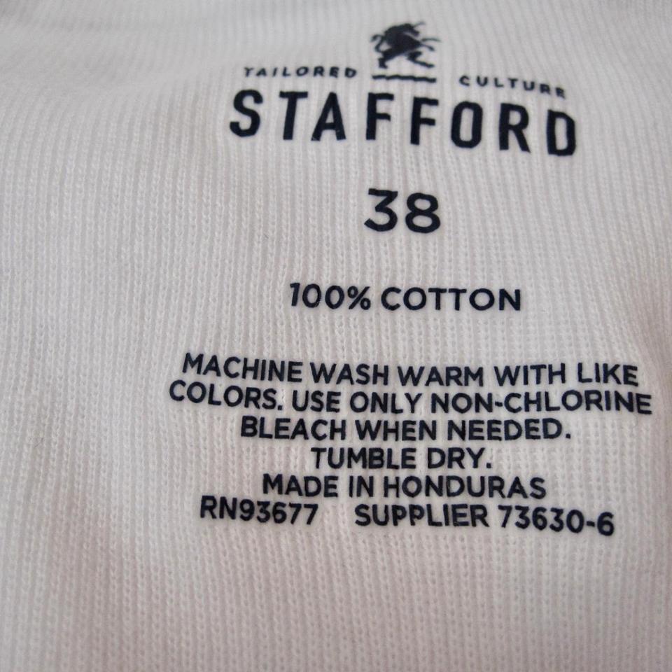 NEW Stafford 6 Pack Full-Cut White Cotton Briefs - Depop