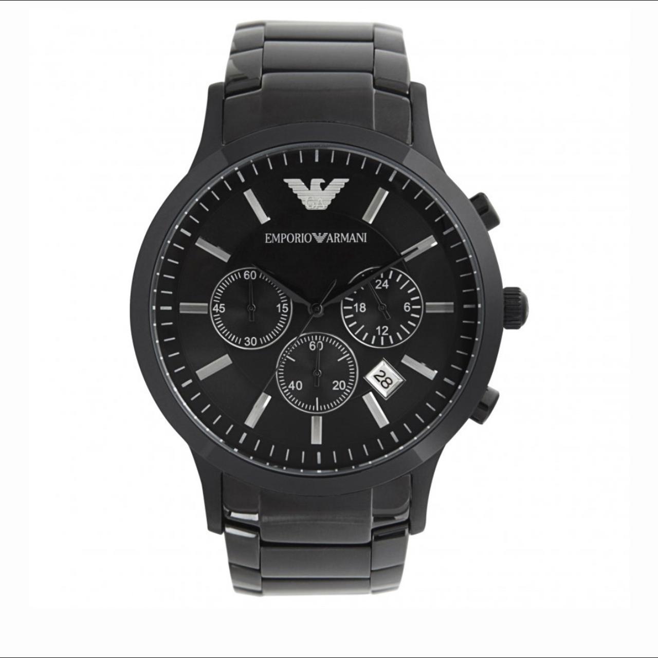 The Emporio Armani AR2453 watch All black with... - Depop