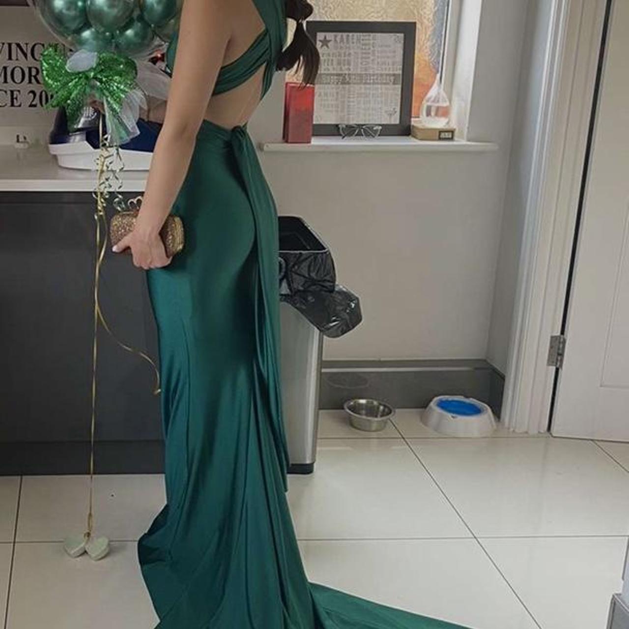 Khaki green clearance prom dress