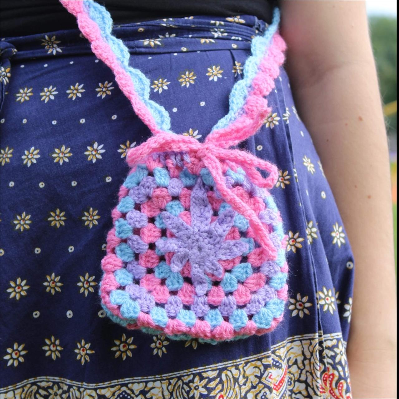 🌼Hand Crocheted Powerpuff Girl Heart Bag🌼 Can be - Depop