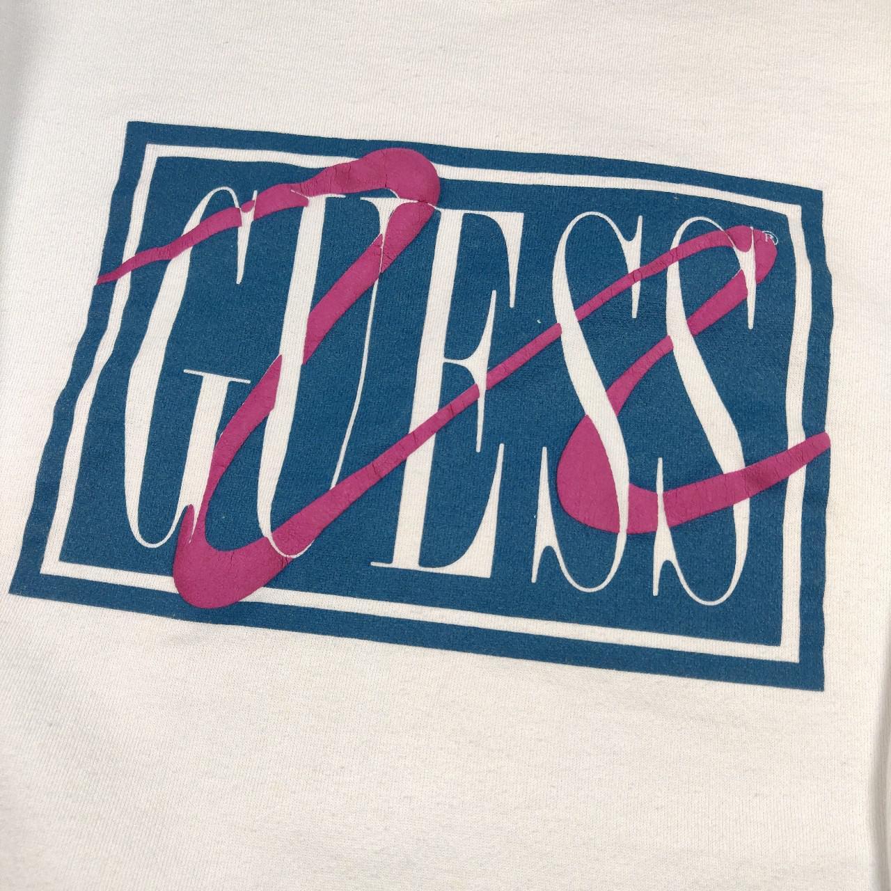 Guess Men's White and Pink Sweatshirt (3)