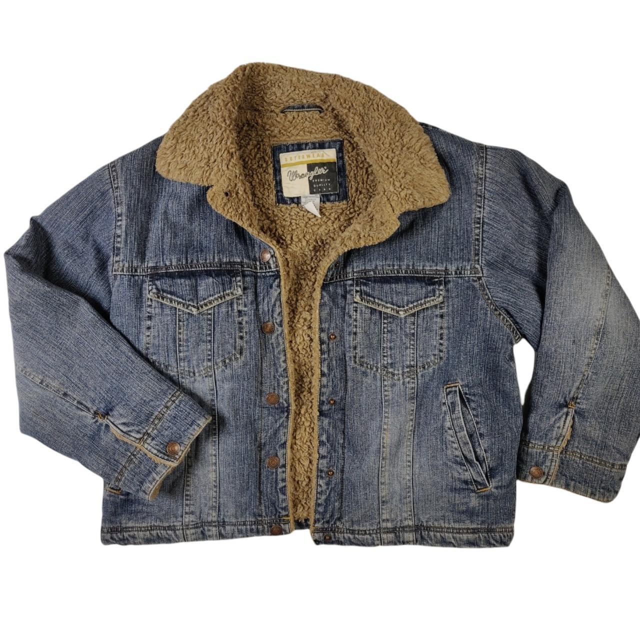 wrangler sherpa lined denim jacket womens