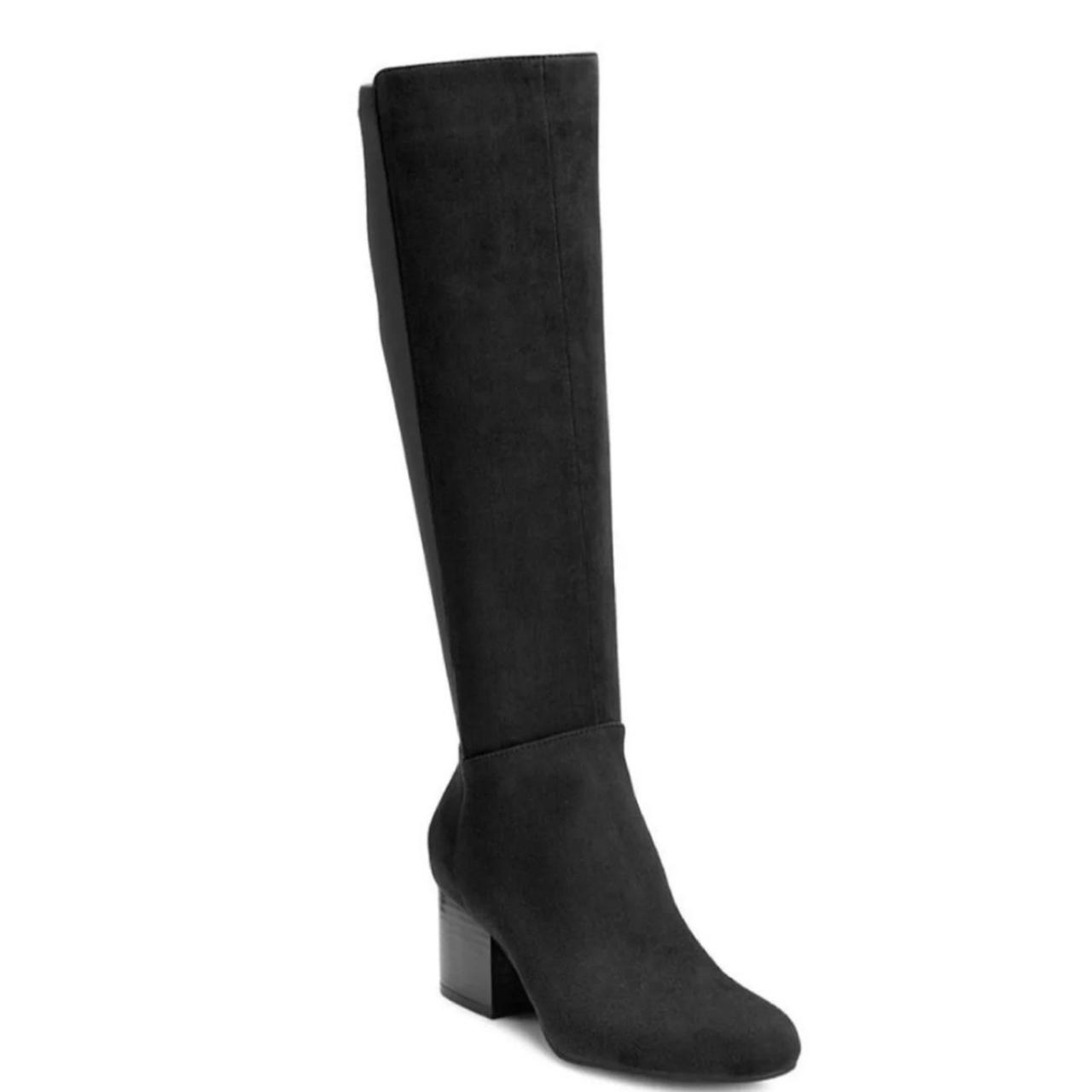 NWT Black Block Heel Knee High Boots Super cute,... - Depop