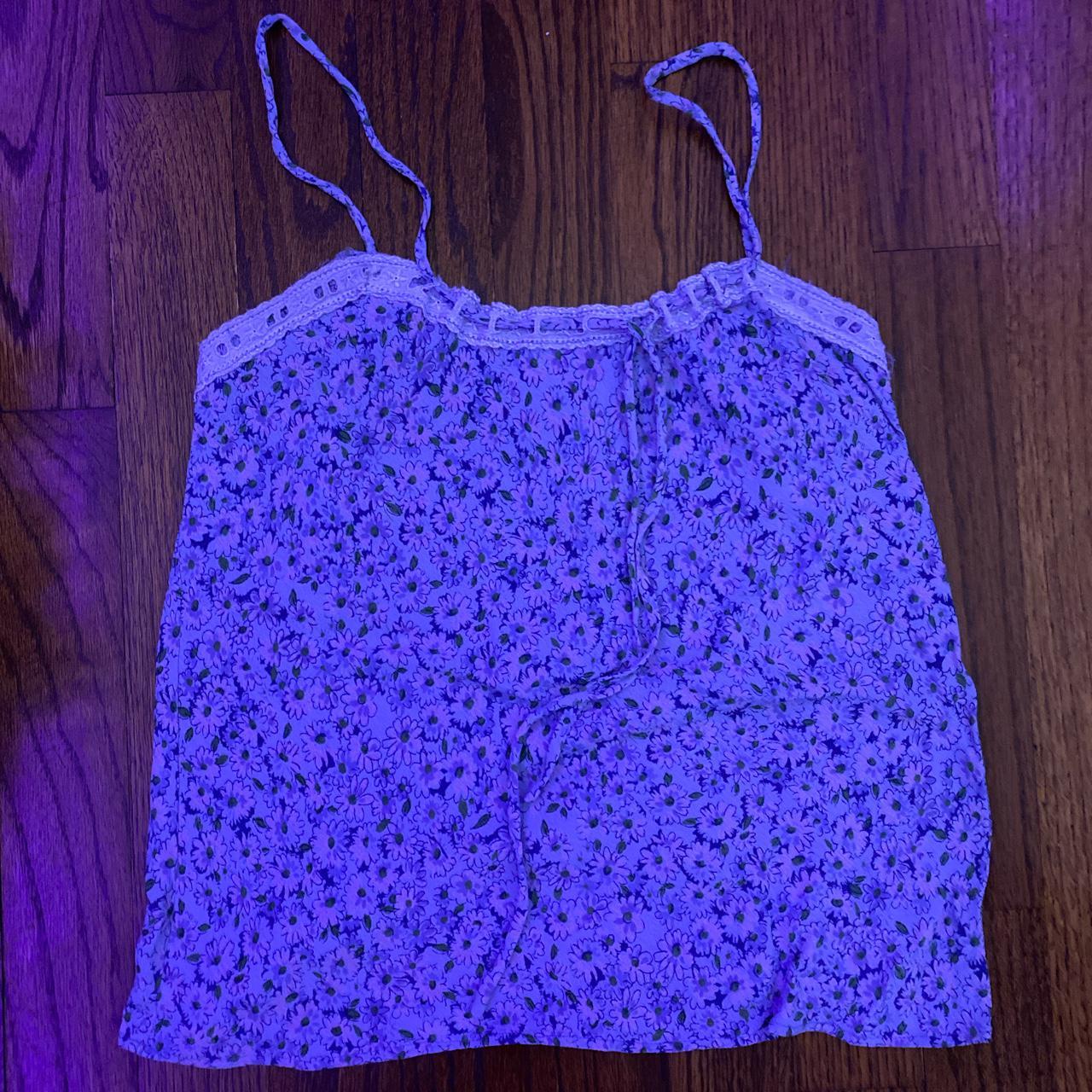 Warehouse Women's Purple Vest Depop