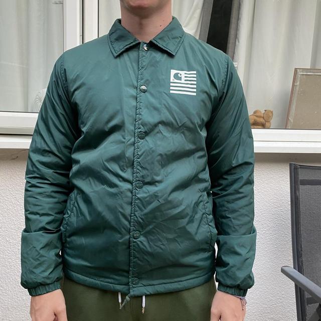 Carhartt coach clearance jacket green