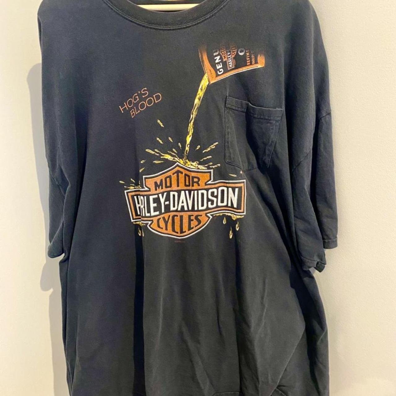 Genuine Vintage 90's Harley Davidson Tee • Hog's | Depop Genuine Vintage 90's Harley Davidson Tee • Hog's | Depop