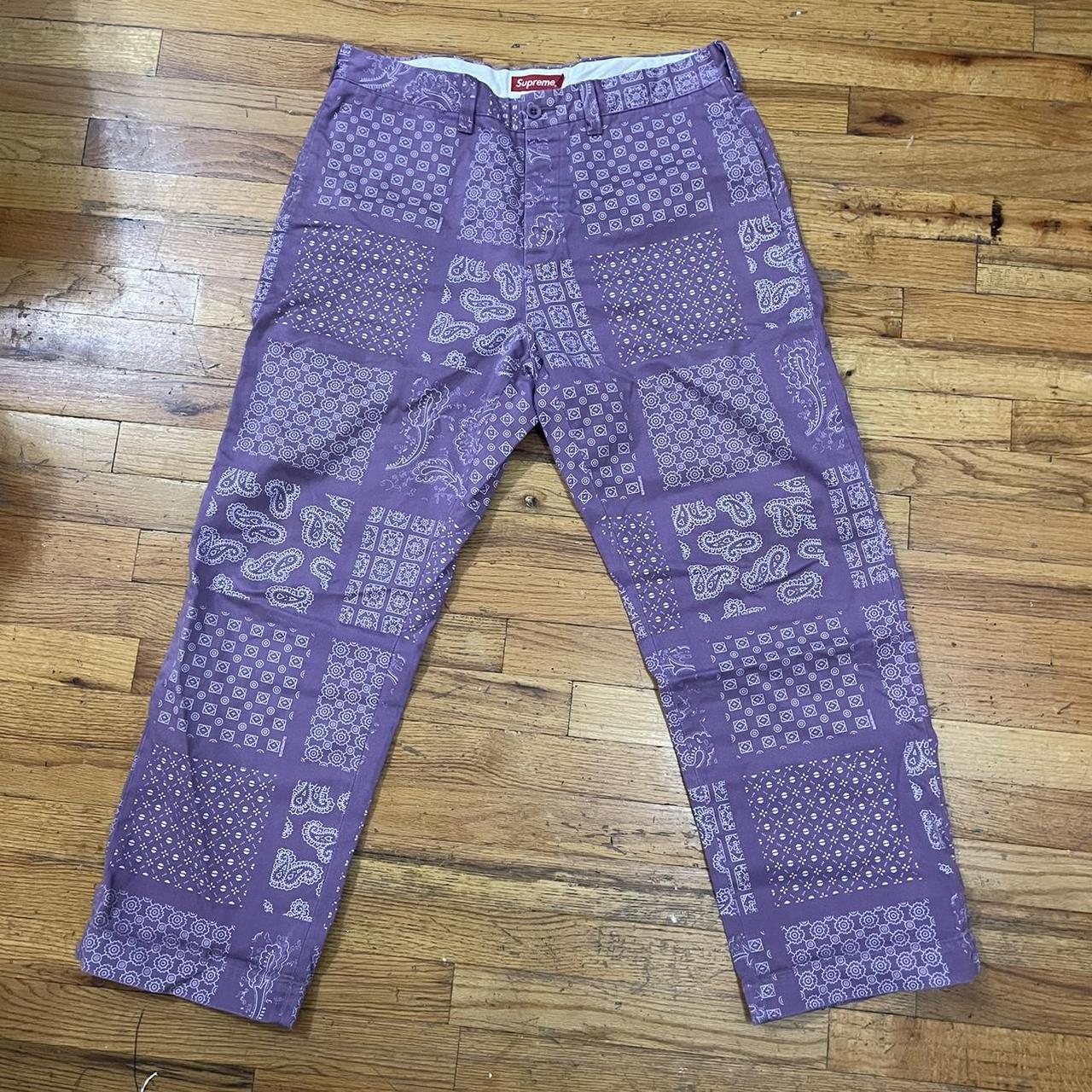 supreme paisley pants