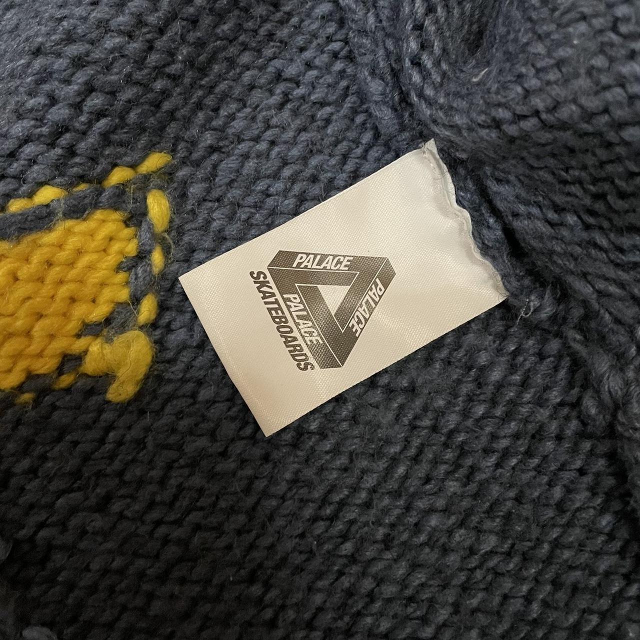 Palace soap dodger knit navy, Knit zip up sweater...