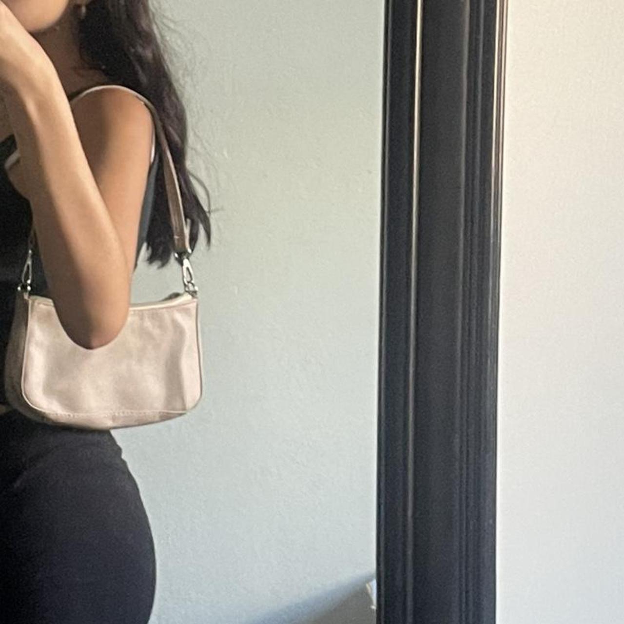 mini purse so cute matches with everything cream... Depop