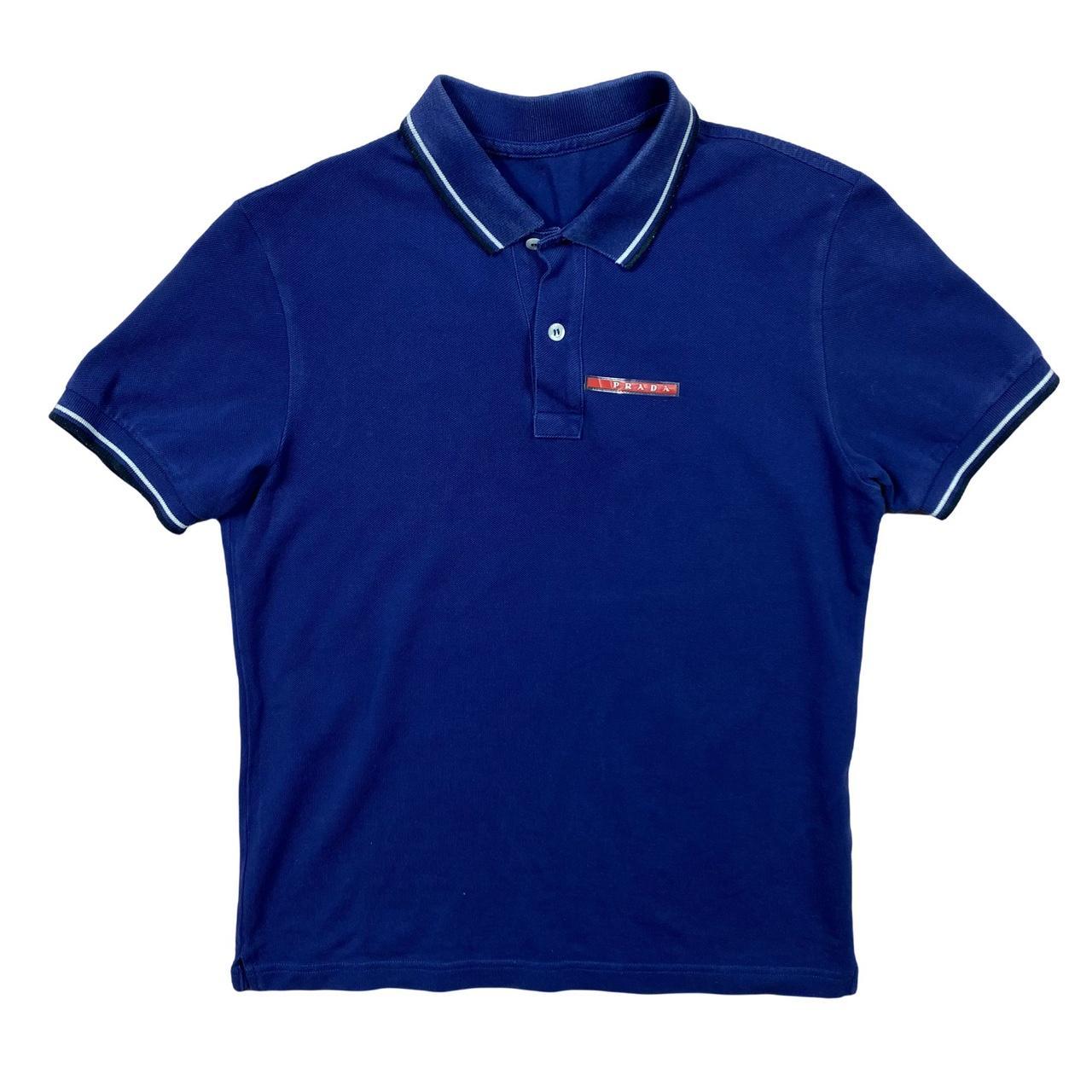 prada blue polo