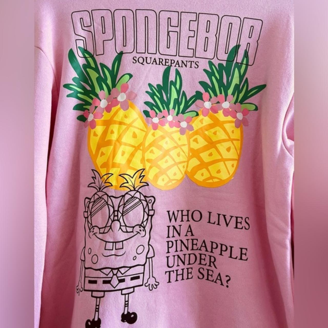 nickelodeon-sponge-bob-square-pants-pineapple-under-depop