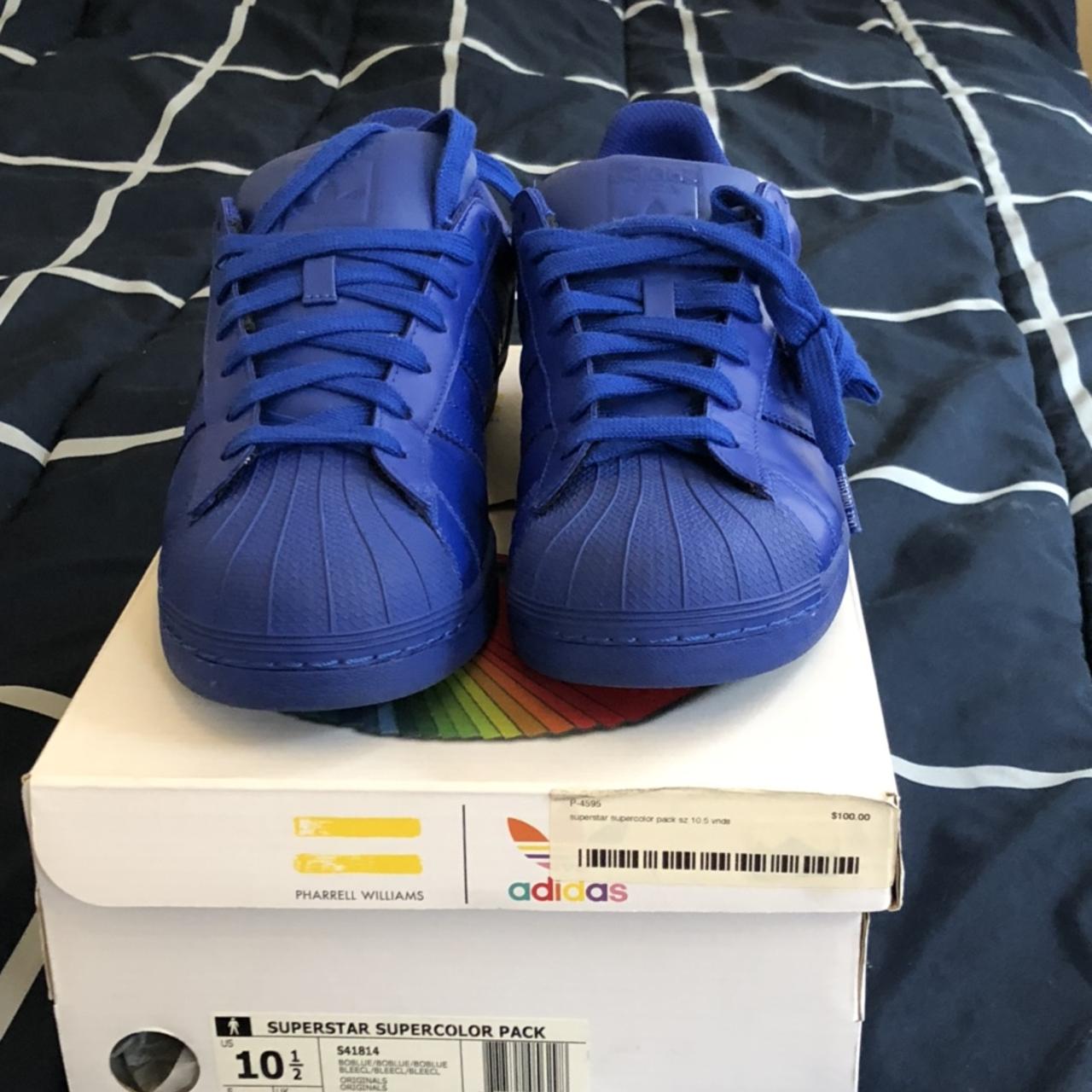 powder blue adidas superstars