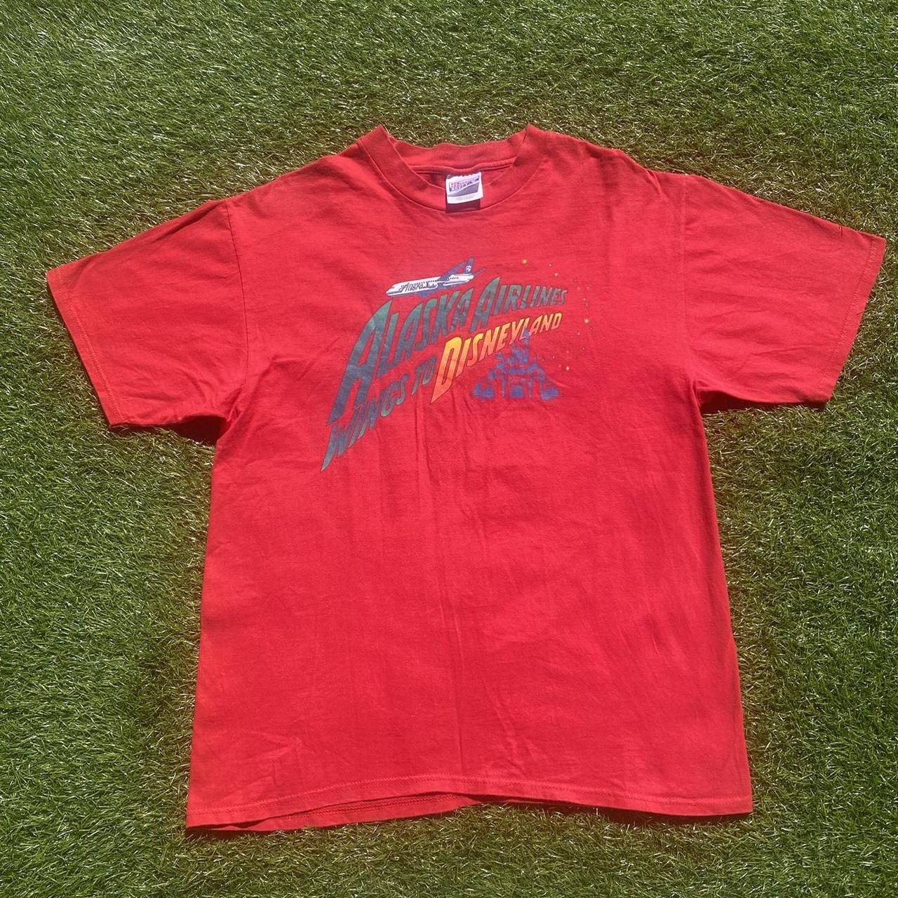 Vintage 90s Alaska Airlines Wings To Disneyland... - Depop