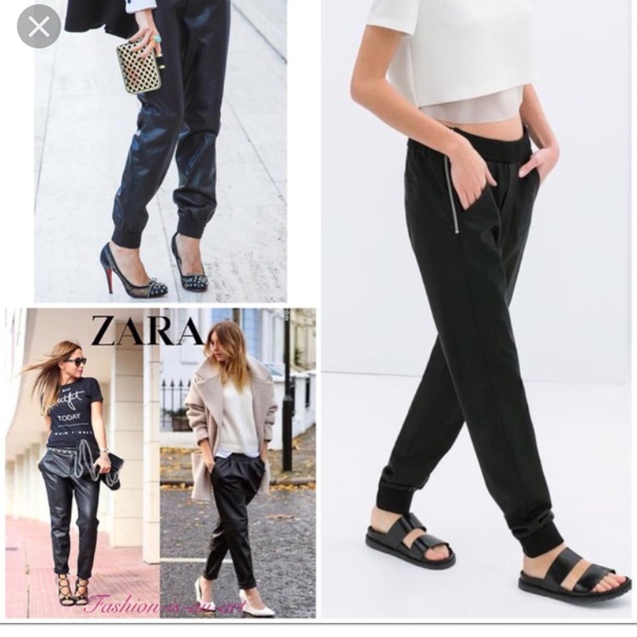 Pu joggers zara hot sale