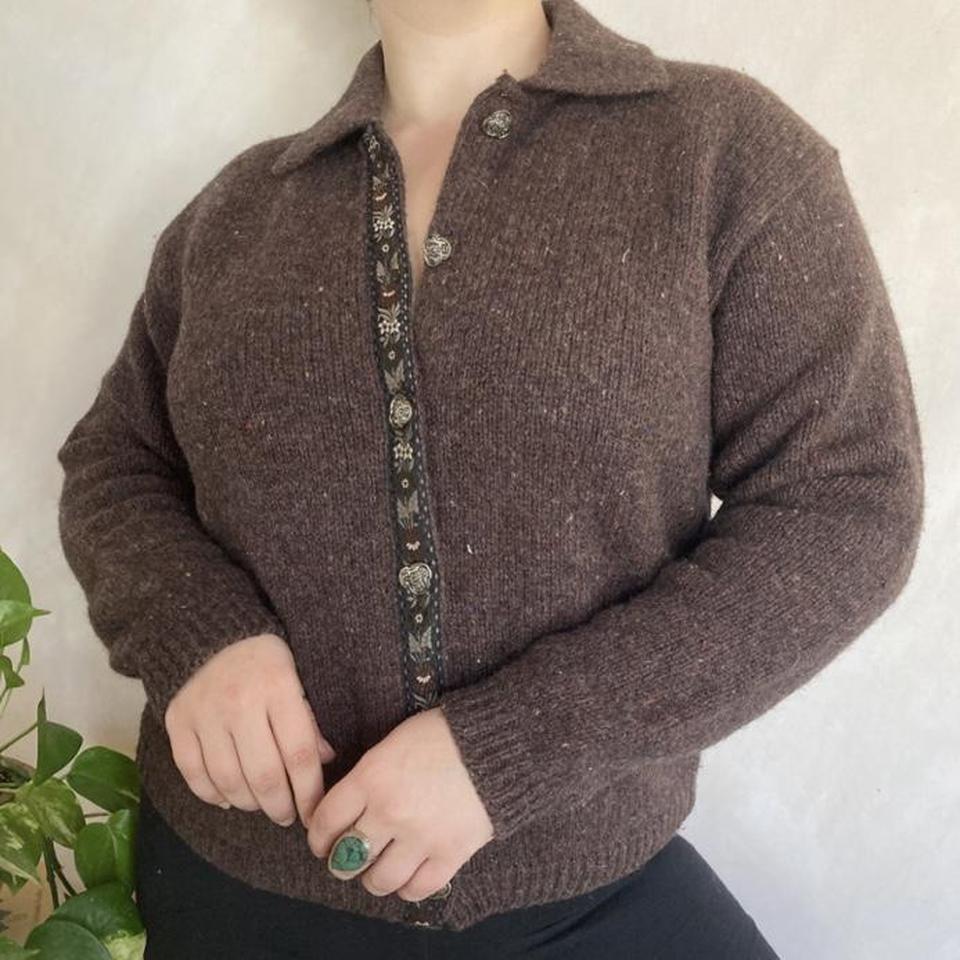 Louis Vuitton Damier Cardigan in wool, cashmere and - Depop