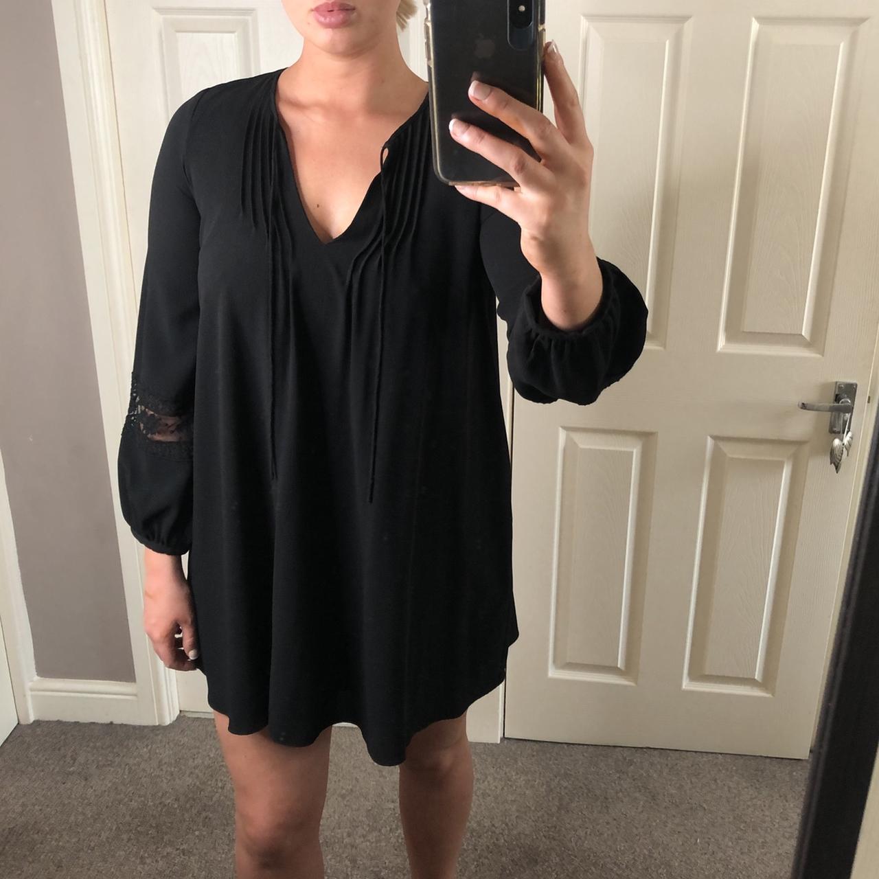 zara black tunic